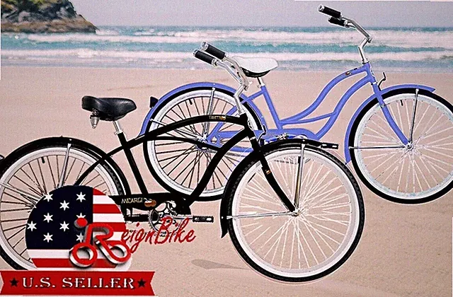 26" Single Speed Cruiser Bike Men & Women Coaster Brake Steel Frame Bicycle
