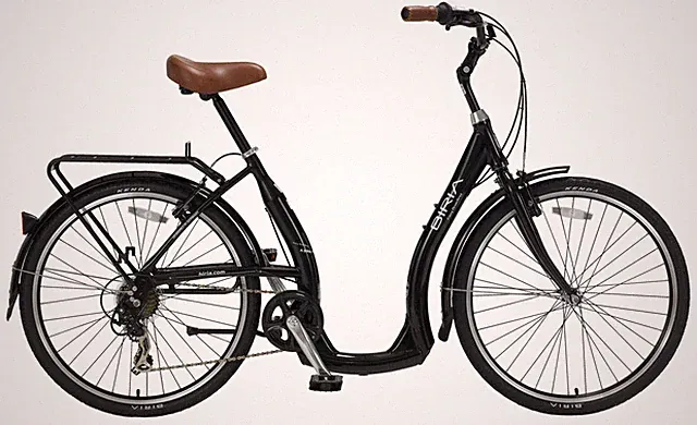 Biria Easy Boarding 7 Speed Step Through Cruiser Bicycle, Black, 46CM