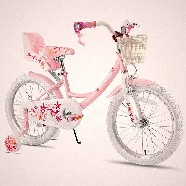 JOYSTAR Unicorn 18 Inch Girls Bike Ages 5-8 Training Wheels