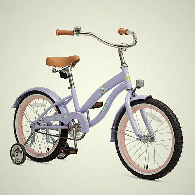 Kids Beach Cruiser Bike 16 Inch Single Speed Coaster Brake Purple 5-13 ACEGER