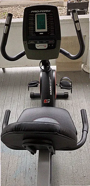 ProForm Recumbent Exercise Bike w/ LCD Display, Heart Rate Monitor, 18 Programs