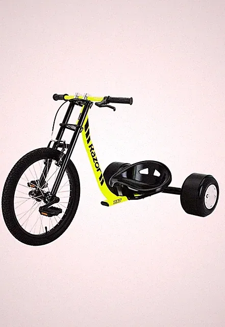 Razor Drift Trike Ride-On, Black/Yellow, 3 Wheels, 8-11 Years, Unisex