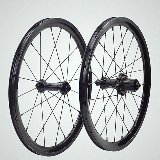 Road Bicycle Alloy Wheels 18'' 355 Rim Brake 11 Speed Folding Bike Wheelset Part